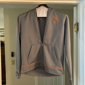 Orangetheroy hooded workout jacket